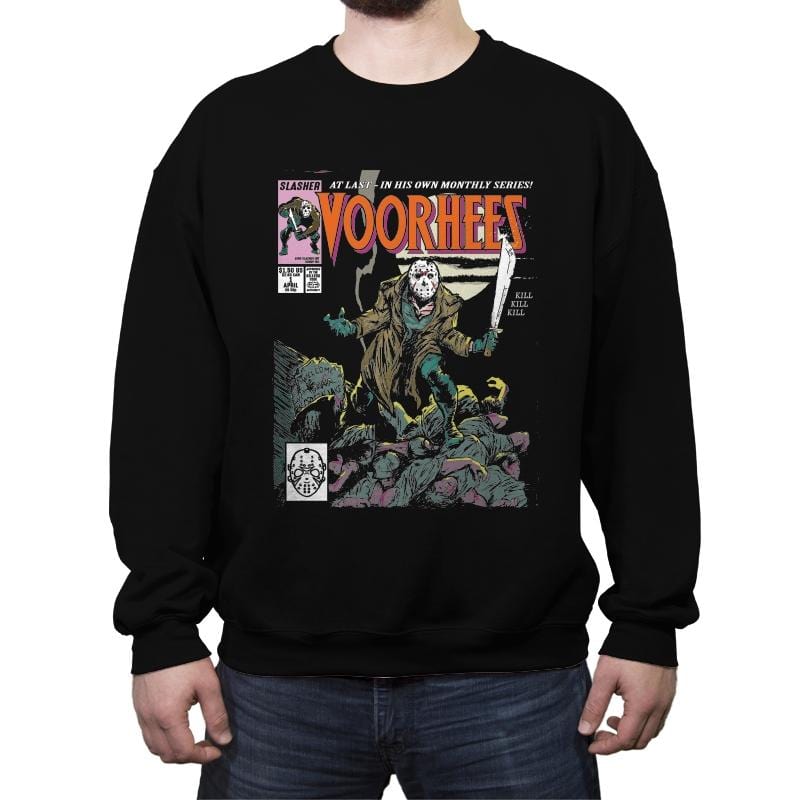 Wolvoorhees - Crew Neck Sweatshirt Crew Neck Sweatshirt RIPT Apparel Small / Black