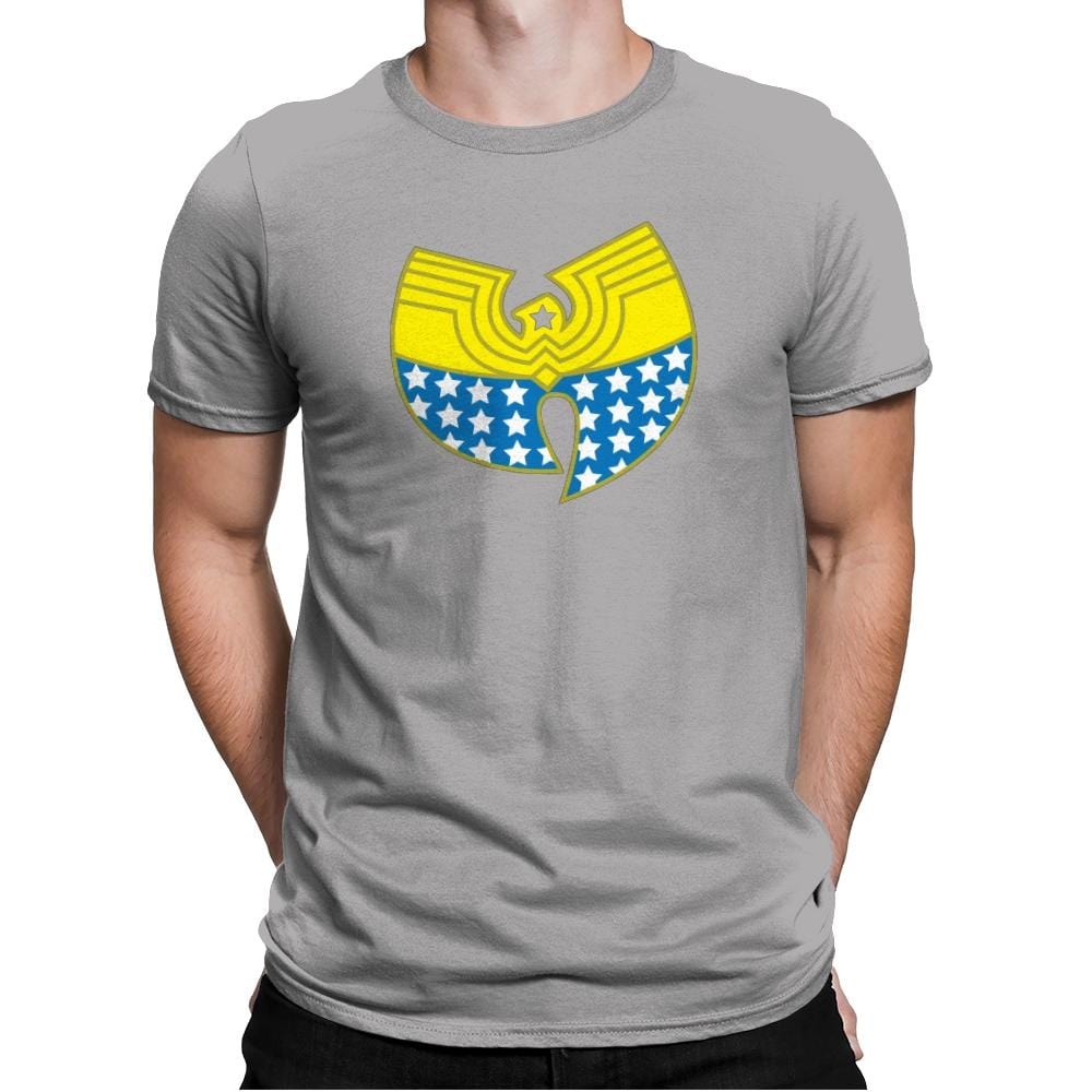 Woman Clan Exclusive - Wonderful Justice - Mens Premium T-Shirts RIPT Apparel Small / Light Grey