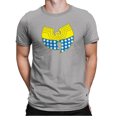 Woman Clan Exclusive - Wonderful Justice - Mens Premium T-Shirts RIPT Apparel Small / Light Grey