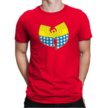 Woman Clan Exclusive - Wonderful Justice - Mens Premium T-Shirts RIPT Apparel Small / Red