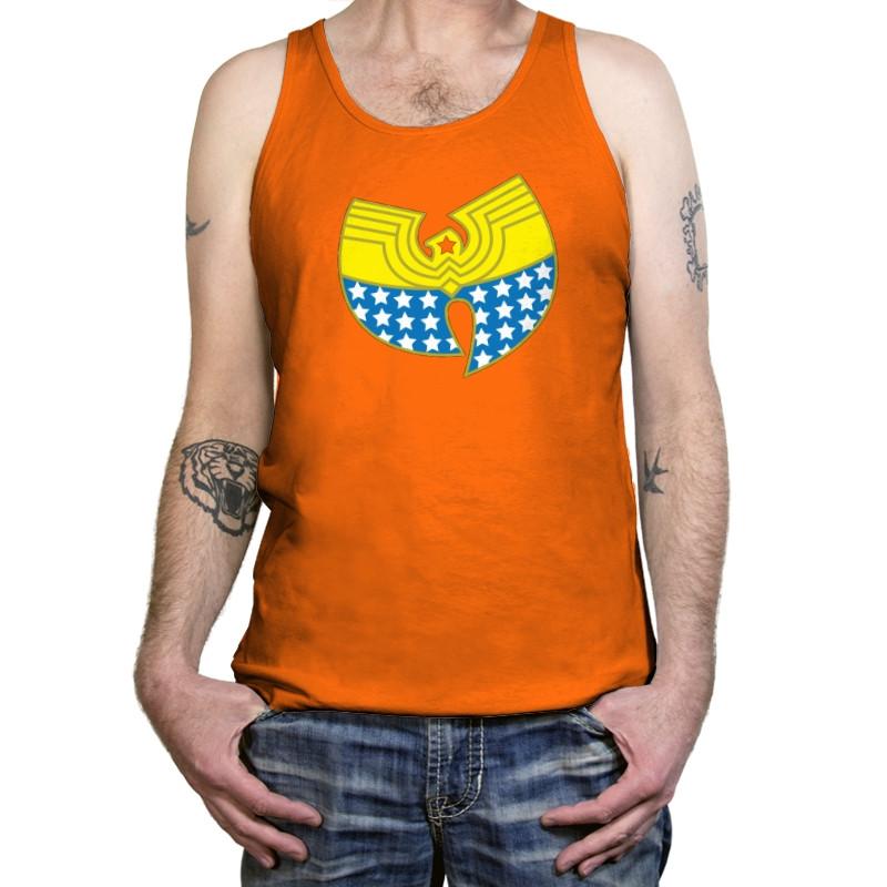 Woman Clan Exclusive - Wonderful Justice - Tanktop Tanktop RIPT Apparel X-Small / Neon Orange