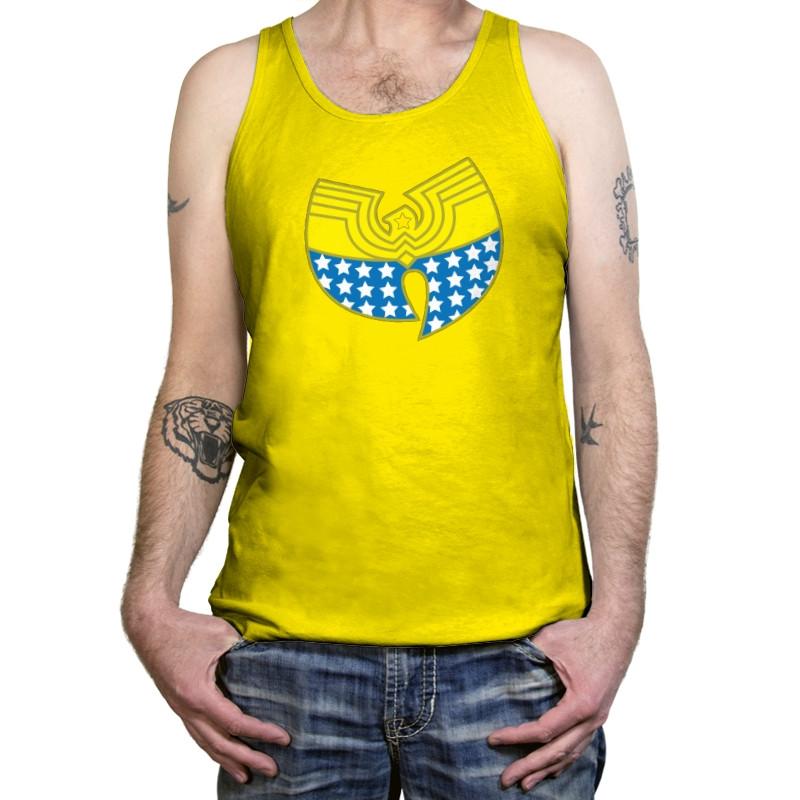 Woman Clan Exclusive - Wonderful Justice - Tanktop Tanktop RIPT Apparel X-Small / Neon Yellow