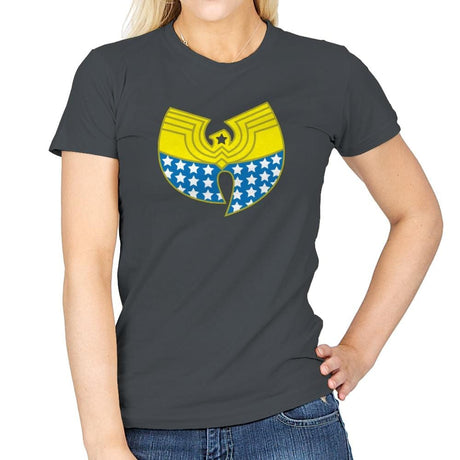 Woman Clan Exclusive - Wonderful Justice - Womens T-Shirts RIPT Apparel Small / Charcoal