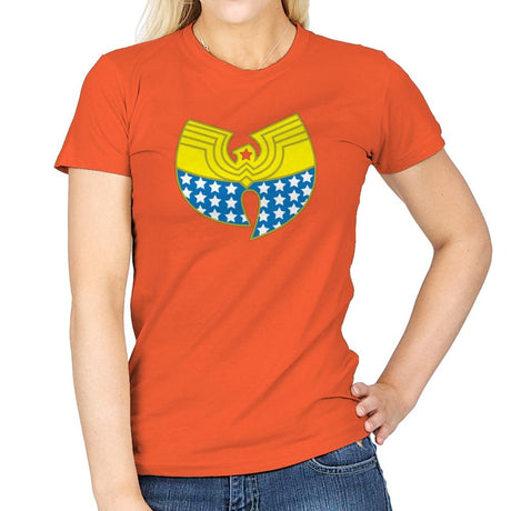 Woman Clan Exclusive - Wonderful Justice - Womens T-Shirts RIPT Apparel Small / Orange