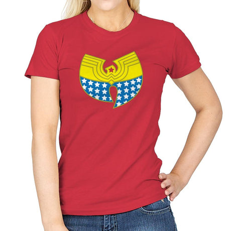 Woman Clan Exclusive - Wonderful Justice - Womens T-Shirts RIPT Apparel Small / Red
