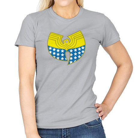 Woman Clan Exclusive - Wonderful Justice - Womens T-Shirts RIPT Apparel Small / Sport Grey