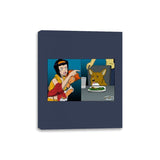 Woman Yelling at a Data Dog - Canvas Wraps Canvas Wraps RIPT Apparel 8x10 / Navy
