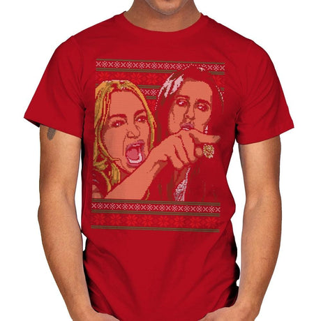 Woman Yelling At Cat Part 1 - Mens T-Shirts RIPT Apparel Small / Red