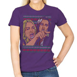 Woman Yelling At Cat Part 1 - Womens T-Shirts RIPT Apparel Small / Purple