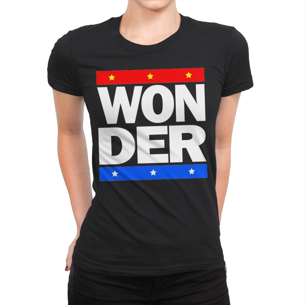 Won-DER - Womens Premium T-Shirts RIPT Apparel Small / Black
