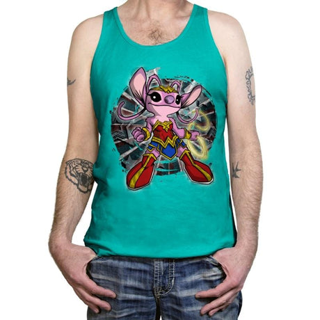 Wonder Angel - Tanktop Tanktop RIPT Apparel X-Small / Neon Blue