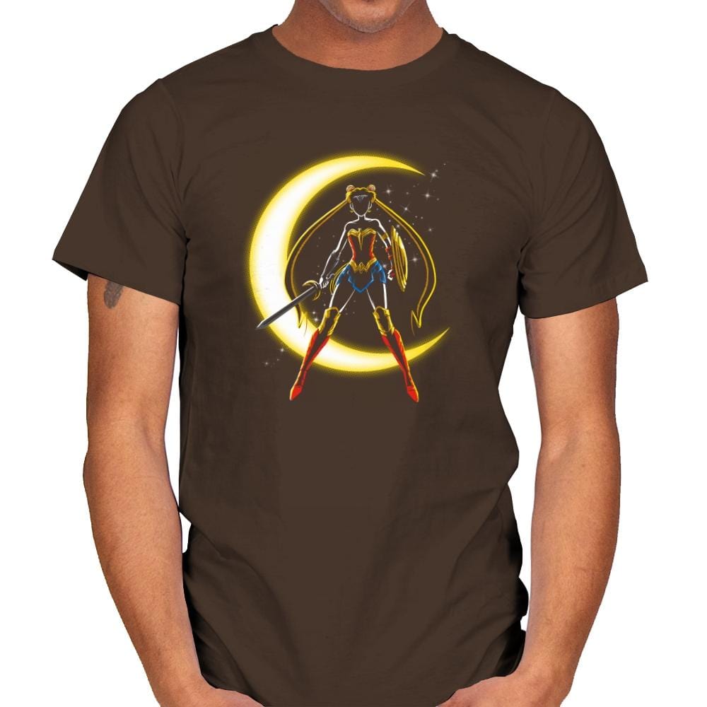 Wonder Moon  Exclusive - Mens T-Shirts RIPT Apparel Small / Dark Chocolate