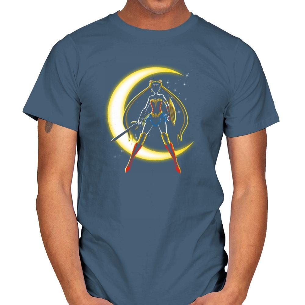 Wonder Moon  Exclusive - Mens T-Shirts RIPT Apparel Small / Indigo Blue