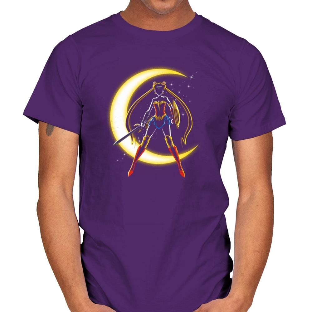 Wonder Moon  Exclusive - Mens T-Shirts RIPT Apparel Small / Purple