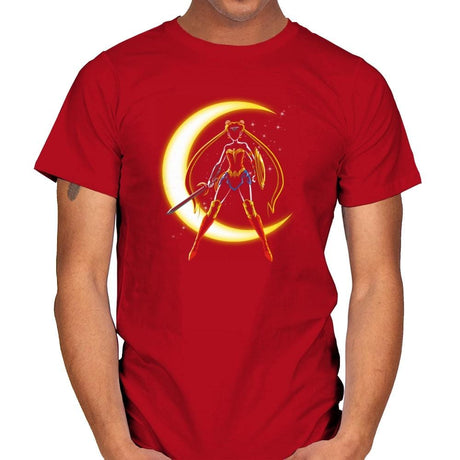 Wonder Moon  Exclusive - Mens T-Shirts RIPT Apparel Small / Red