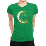 Wonder Moon  Exclusive - Womens Premium T-Shirts RIPT Apparel Small / Kelly Green