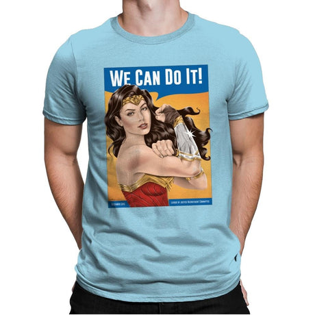 Wonder Riveter - Best Seller - Mens Premium T-Shirts RIPT Apparel Small / Light Blue