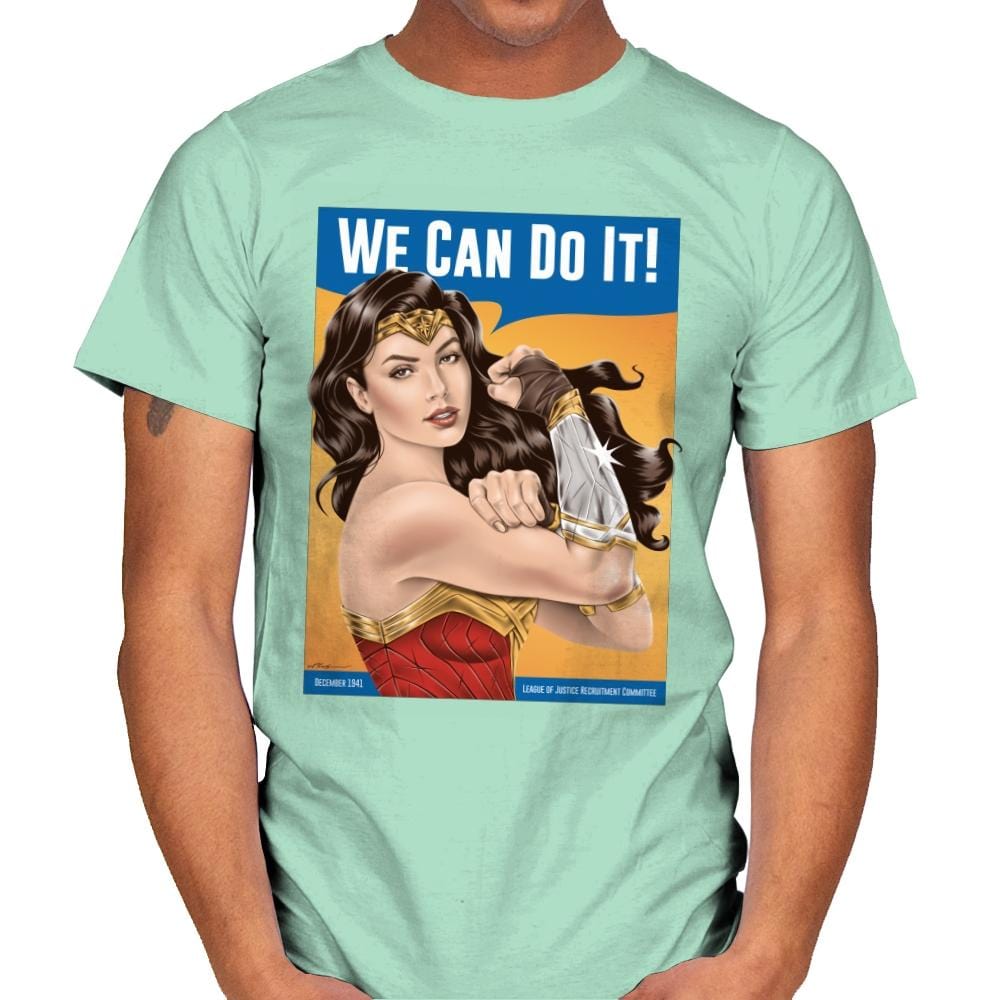 Wonder Riveter - Best Seller - Mens T-Shirts RIPT Apparel Small / Mint Green