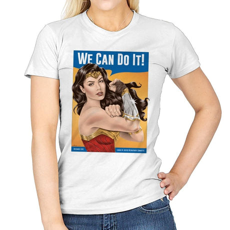 Wonder Riveter - Best Seller - Womens T-Shirts RIPT Apparel Small / White