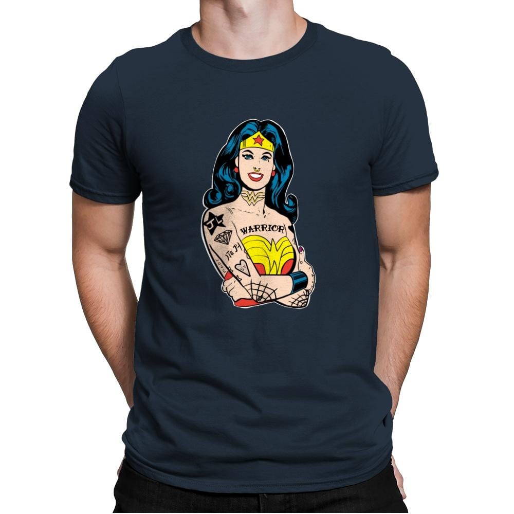 Wonderful Gal - Mens Premium T-Shirts RIPT Apparel Small / Indigo