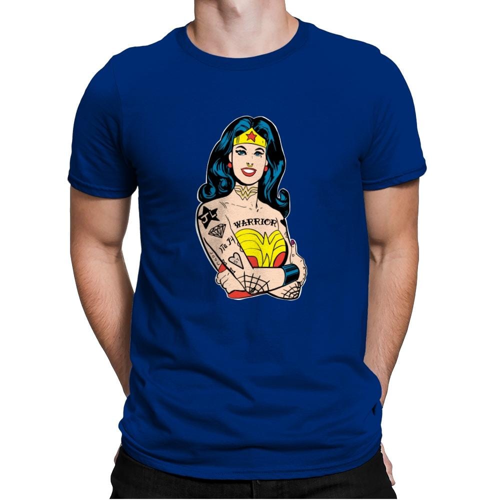 Wonderful Gal - Mens Premium T-Shirts RIPT Apparel Small / Royal