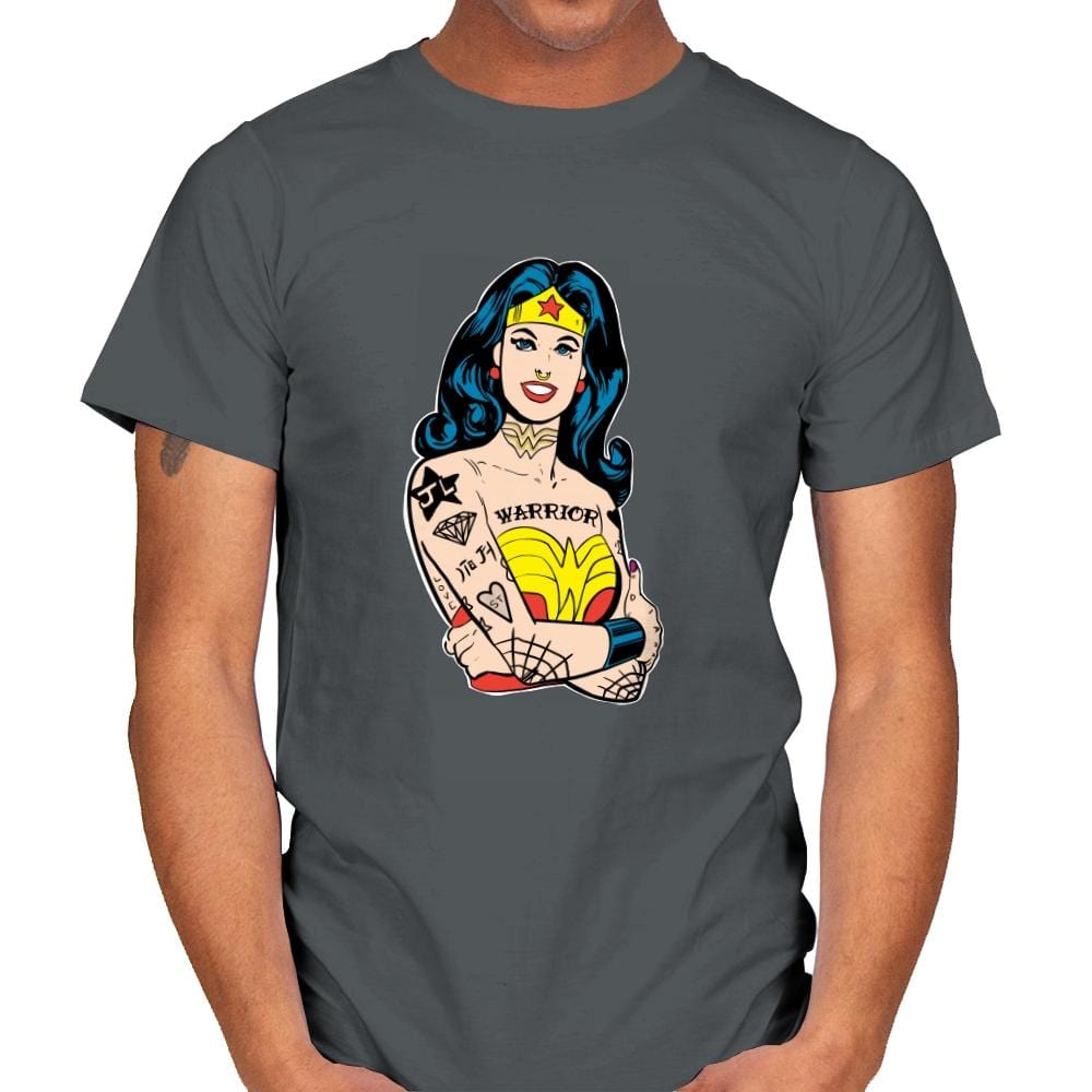 Wonderful Gal - Mens T-Shirts RIPT Apparel Small / Charcoal