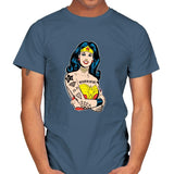 Wonderful Gal - Mens T-Shirts RIPT Apparel Small / Indigo Blue