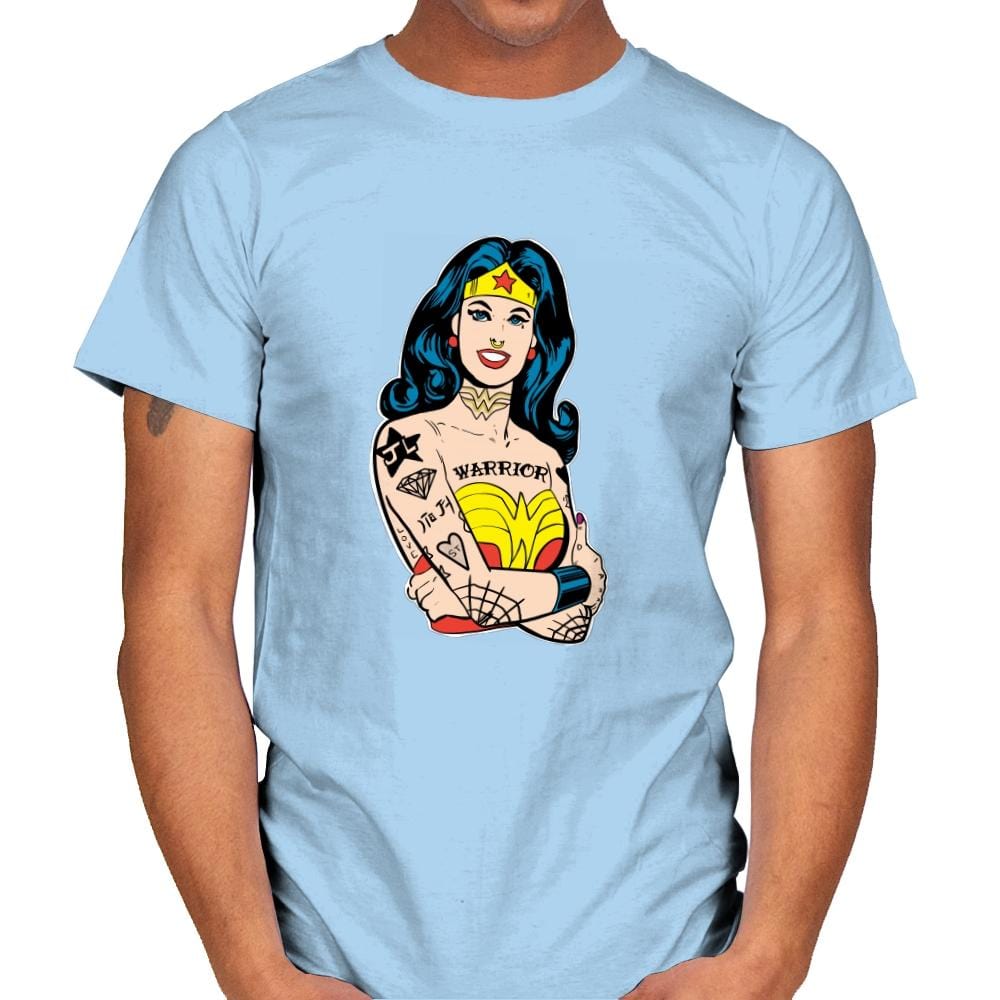 Wonderful Gal - Mens T-Shirts RIPT Apparel Small / Light Blue