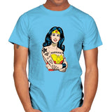 Wonderful Gal - Mens T-Shirts RIPT Apparel Small / Sky