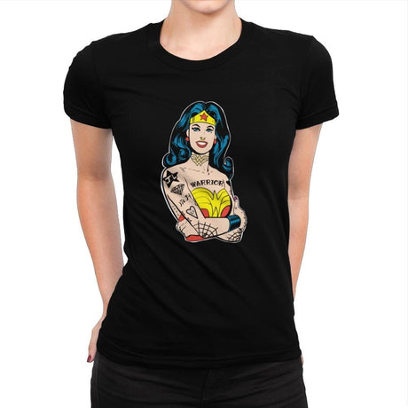 Wonderful Gal - Womens Premium T-Shirts RIPT Apparel Small / Indigo