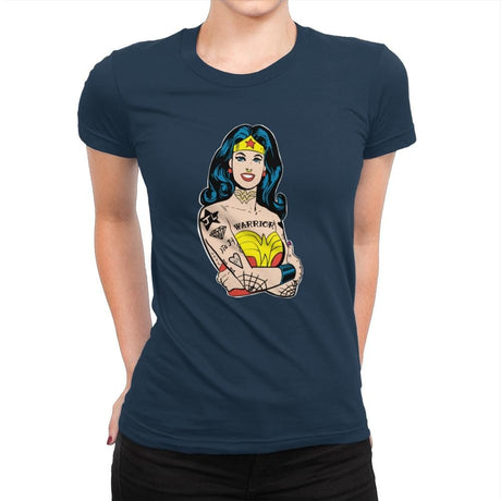 Wonderful Gal - Womens Premium T-Shirts RIPT Apparel Small / Midnight Navy