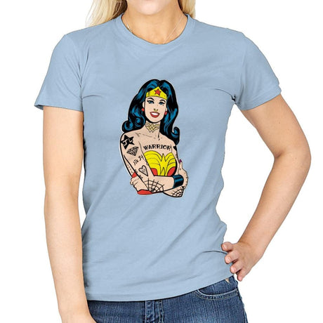 Wonderful Gal - Womens T-Shirts RIPT Apparel Small / Light Blue