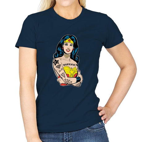 Wonderful Gal - Womens T-Shirts RIPT Apparel Small / Navy