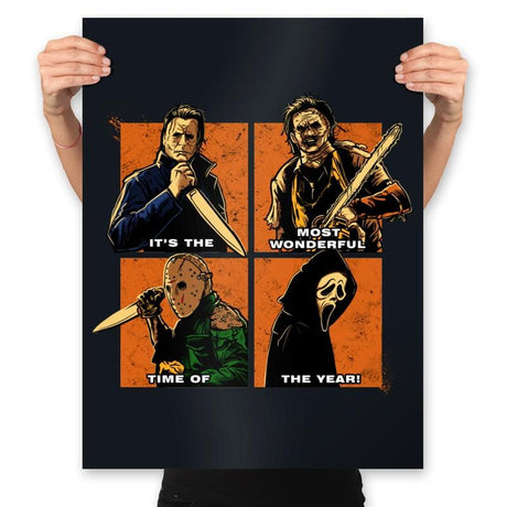 Wonderful Time of the Year - Prints Posters RIPT Apparel 18x24 / Black