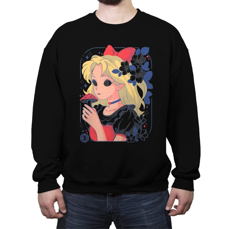 Wonderland - Crew Neck Sweatshirt Crew Neck Sweatshirt RIPT Apparel Small / Black