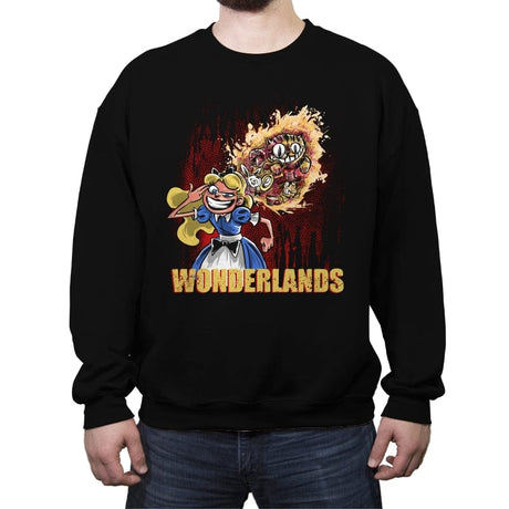 Wonderlands - Crew Neck Sweatshirt Crew Neck Sweatshirt RIPT Apparel Small / Black