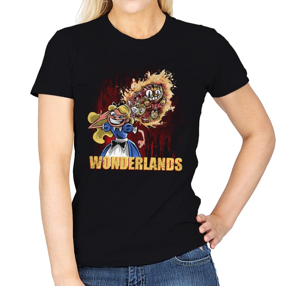 Wonderlands - Womens T-Shirts RIPT Apparel Small / Black