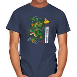 Woodblock Dragon Exclusive - Mens T-Shirts RIPT Apparel Small / Navy