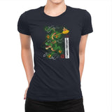 Woodblock Dragon Exclusive - Womens Premium T-Shirts RIPT Apparel Small / Midnight Navy