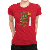 Woodblock Dragon Exclusive - Womens Premium T-Shirts RIPT Apparel Small / Red