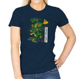 Woodblock Dragon Exclusive - Womens T-Shirts RIPT Apparel Small / Navy