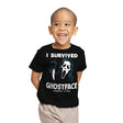 Woodsboro Survivor - Youth T-Shirts RIPT Apparel X-small / Black