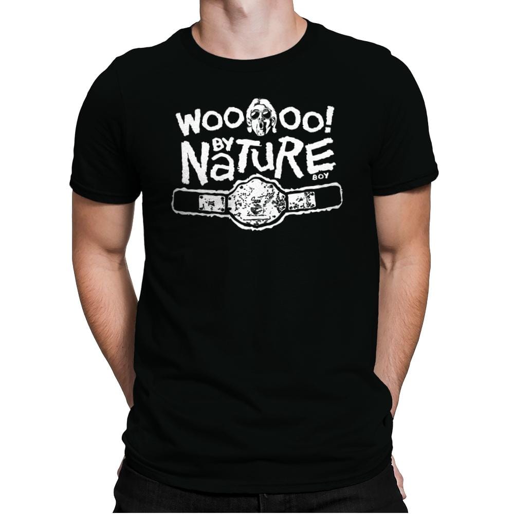 WOOO! By Nature - Mens Premium T-Shirts RIPT Apparel Small / Black