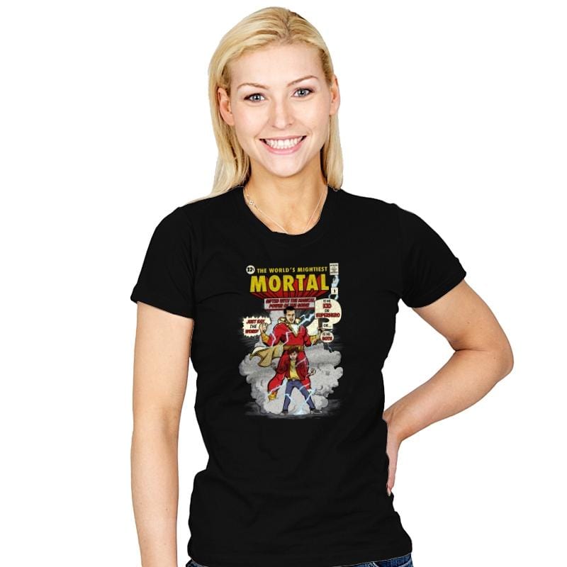 Word's Mightiest Mortal  - Womens T-Shirts RIPT Apparel Small / Black