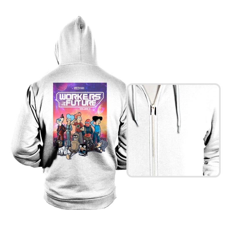 Workers of the Future Vol 3 - Hoodies Hoodies RIPT Apparel Small / White