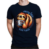 Worry Less Live More - Mens Premium T-Shirts RIPT Apparel Small / Midnight Navy