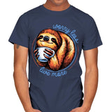 Worry Less Live More - Mens T-Shirts RIPT Apparel Small / Navy