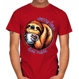 Worry Less Live More - Mens T-Shirts RIPT Apparel Small / Red