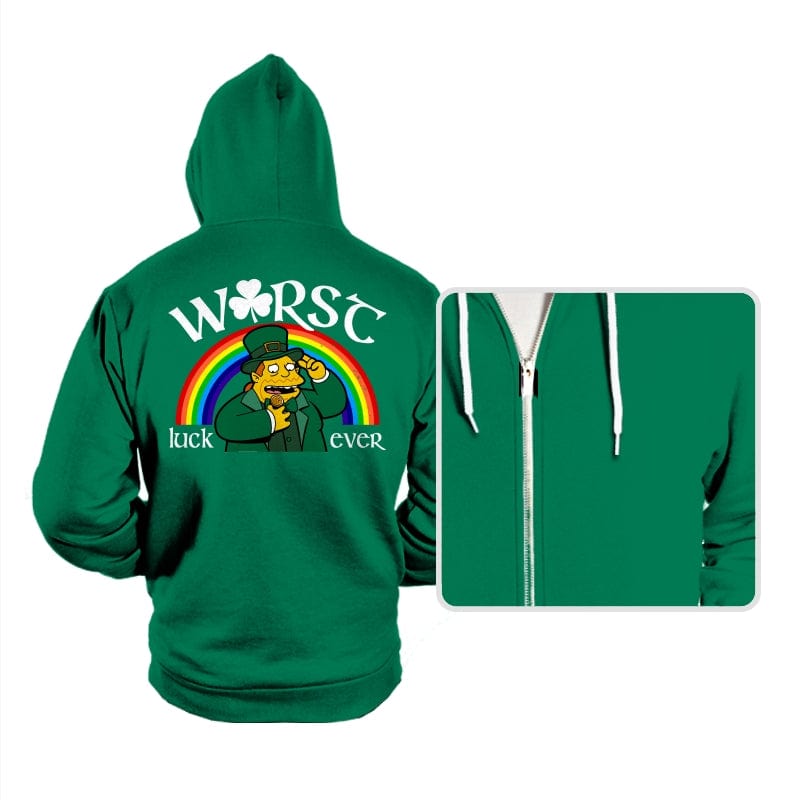 Worst Luck Ever - Hoodies Hoodies RIPT Apparel Small / Kelly
