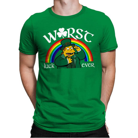 Worst Luck Ever - Mens Premium T-Shirts RIPT Apparel Small / Kelly